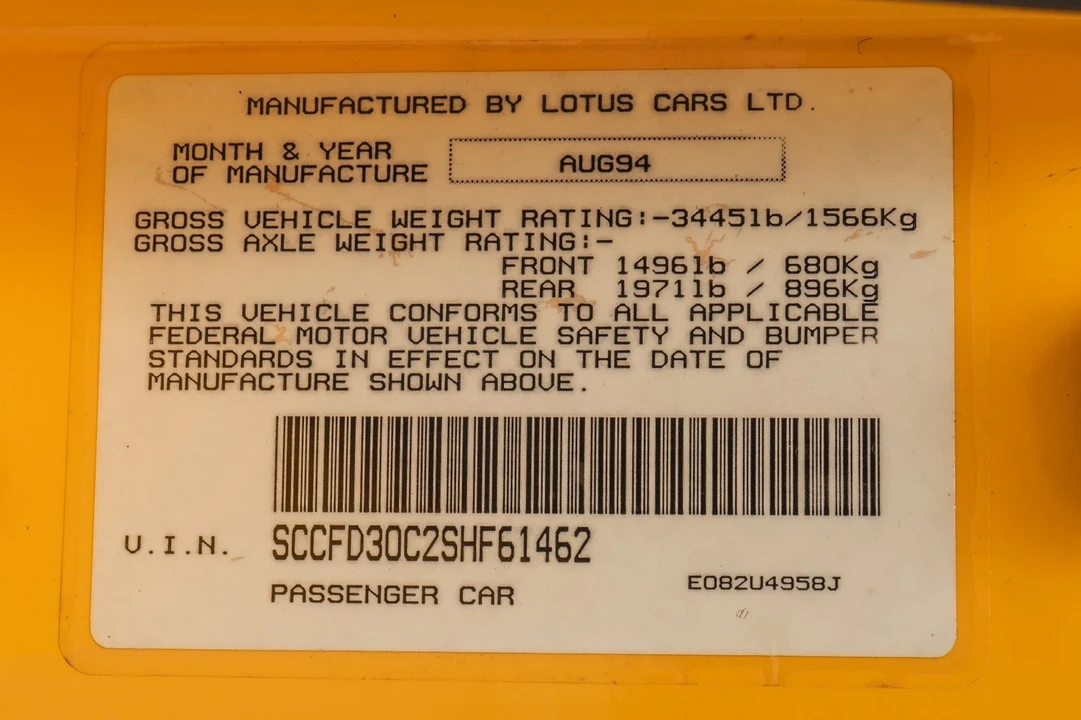1995 Lotus Esprit Series 4 - Image 20 of 21