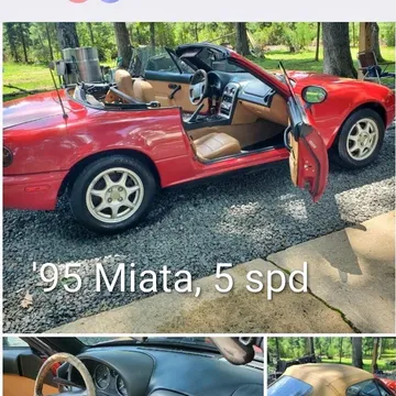 1995 Mazda MX-5 Sport Hard Top Convertible 2D