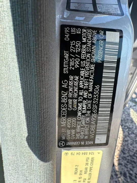 1995 Mercedes-Benz W124 E-Class - Image 14 of 19