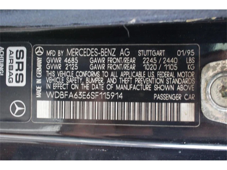 1995 Mercedes-Benz R129 SL-Class - Image 11 of 12