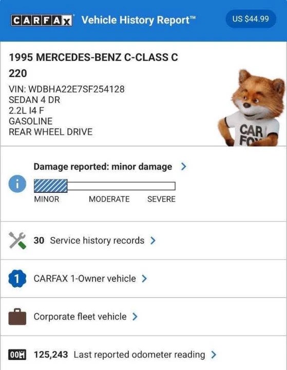 1995 Mercedes-Benz W202 C-Class - Image 10 of 12