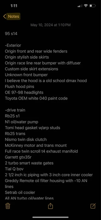 1995 Nissan S14 Silvia - Image 11 of 13