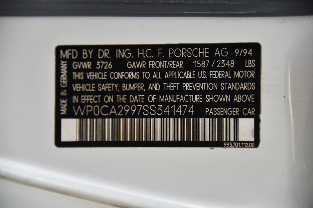 1995 Porsche 993 Carrera - Image 30 of 31