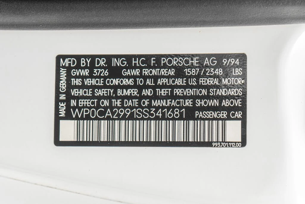 1995 Porsche 993 Carrera - Image 19 of 31