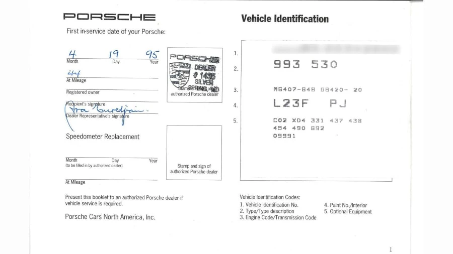 1995 Porsche 993 Carrera - Image 25 of 28