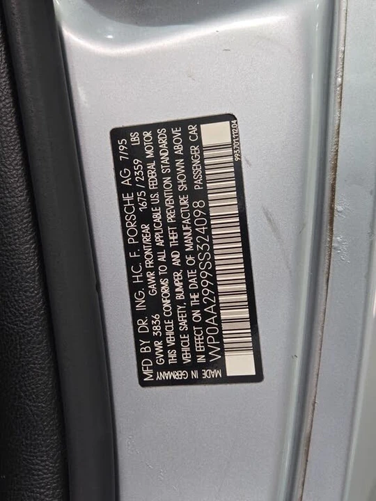 1995 Porsche 993 Carrera - Image 12 of 31