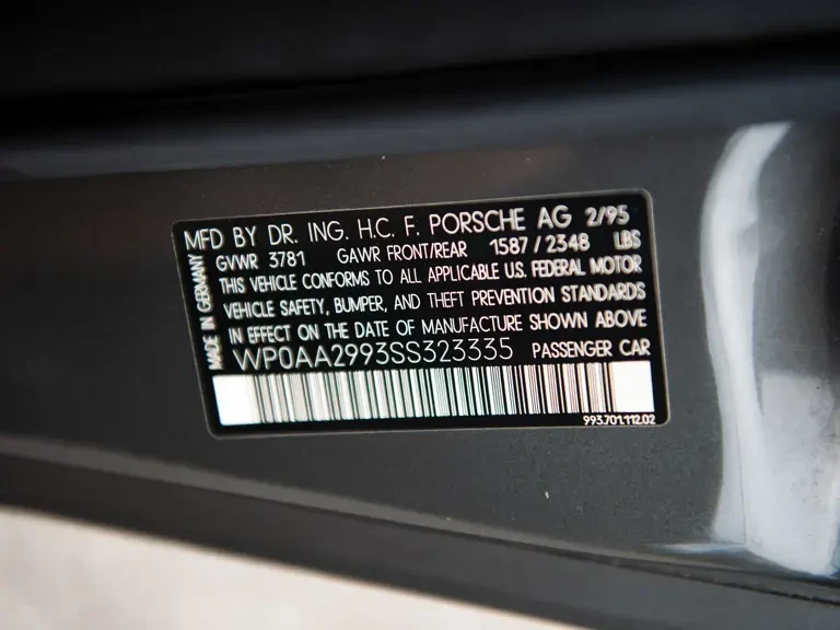 1995 Porsche 993 Carrera - Image 17 of 19