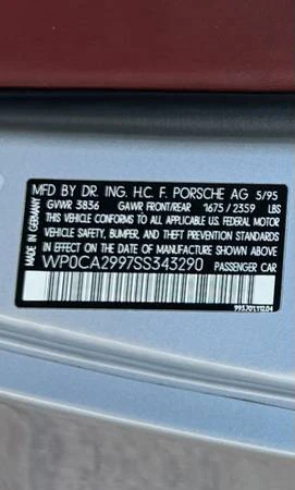 1995 Porsche 993 Carrera 4 - Image 19 of 19