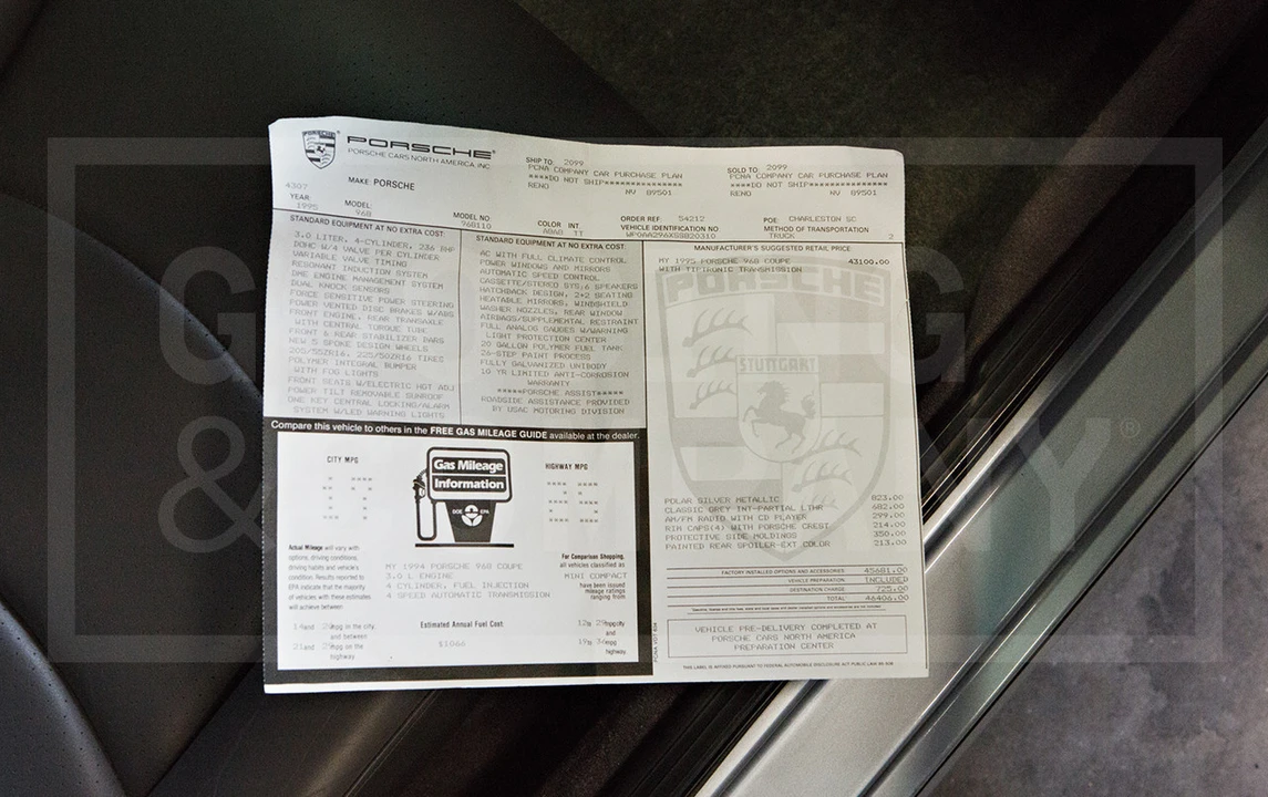 1995 Porsche 968 - Image 18 of 21