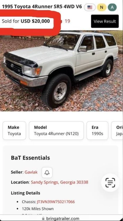 1995 Toyota 4Runner 2nd Gen - Image 20 of 22