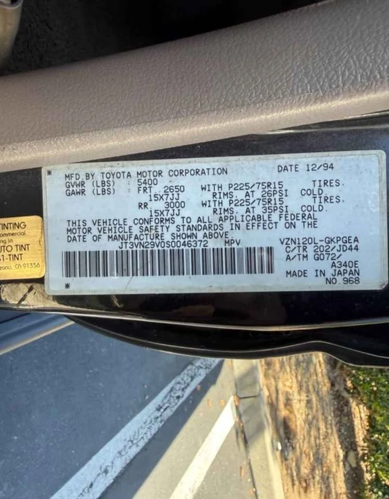 1995 Toyota 4Runner 2nd Gen - Image 11 of 11