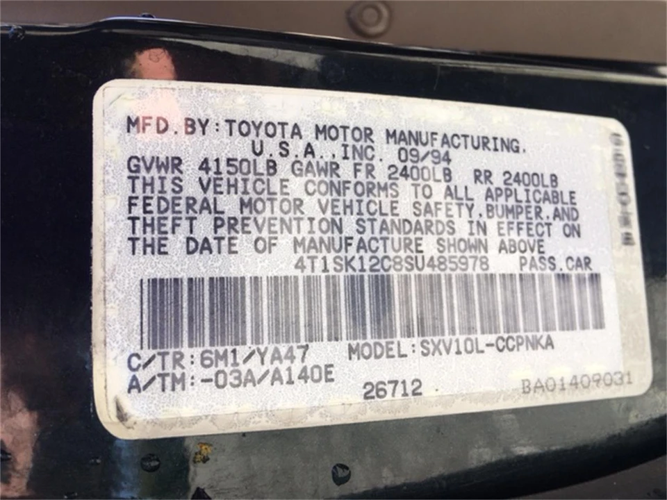 1995 Toyota Camry 3rd Gen - Image 8 of 11