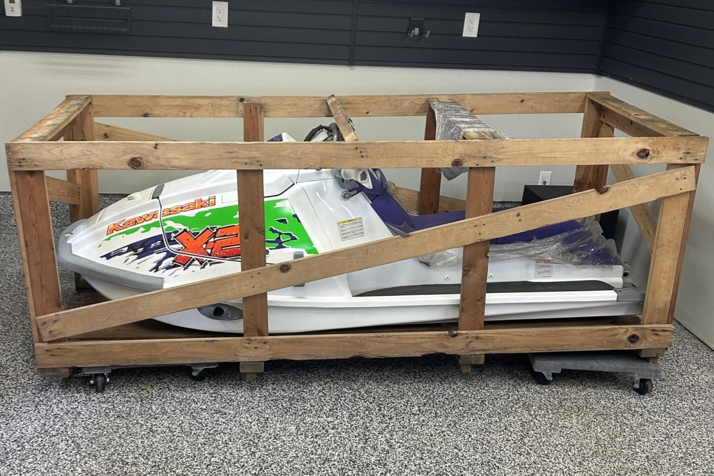 1995 Kawasaki X-2 Jet Ski in Factory Crate
