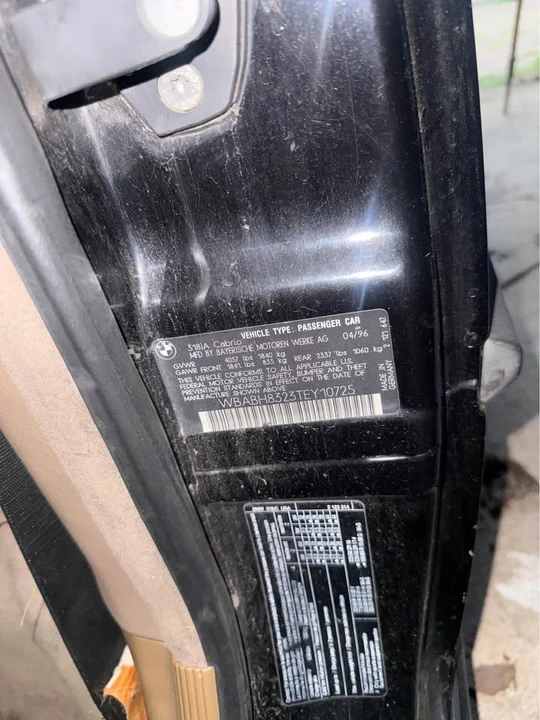 1996 BMW E36 3 Series - Image 13 of 15