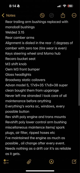1996 BMW E36 3 Series - Image 17 of 20