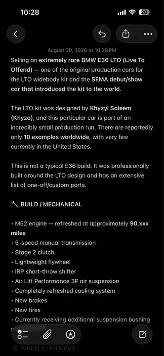 1996 BMW E36 3 Series - Image 9 of 11