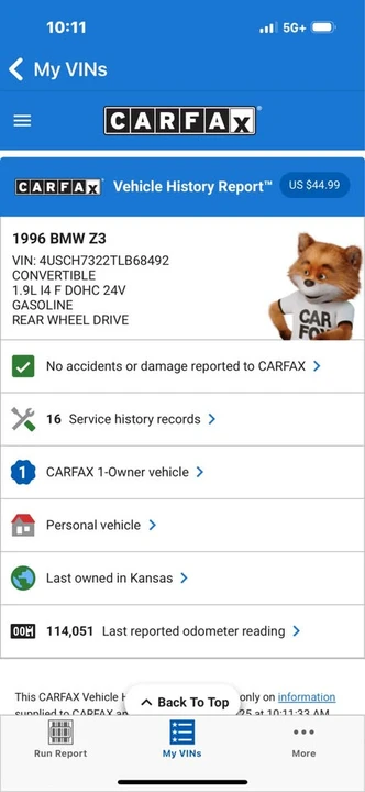 1996 BMW Z3 Roadster - Image 6 of 6