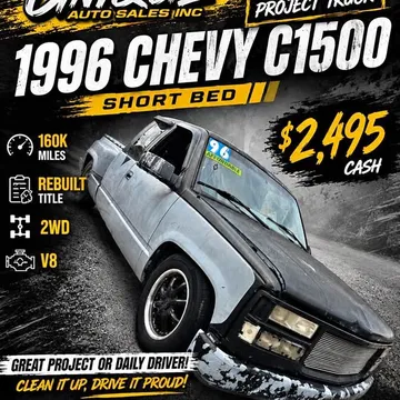 1996 Chevrolet 1500 Extended Cab Short Bed