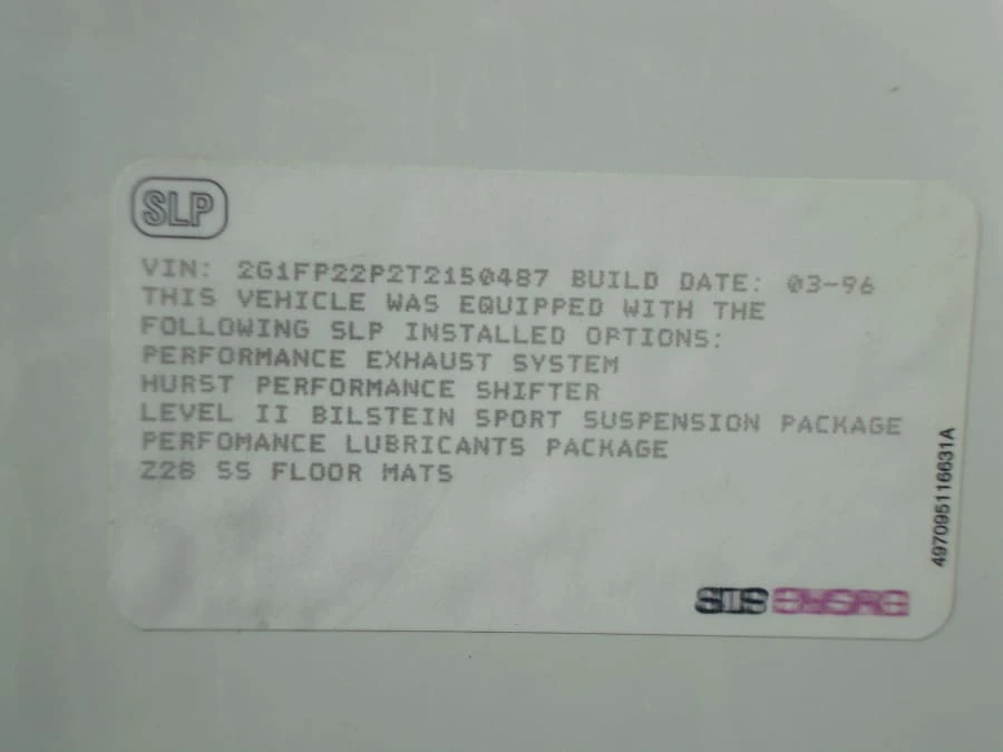 1996 Chevrolet Camaro SS 4th Gen - Image 5 of 6