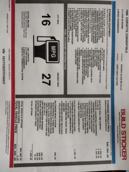1996 Chevrolet Corvette C4 - Image 5 of 21