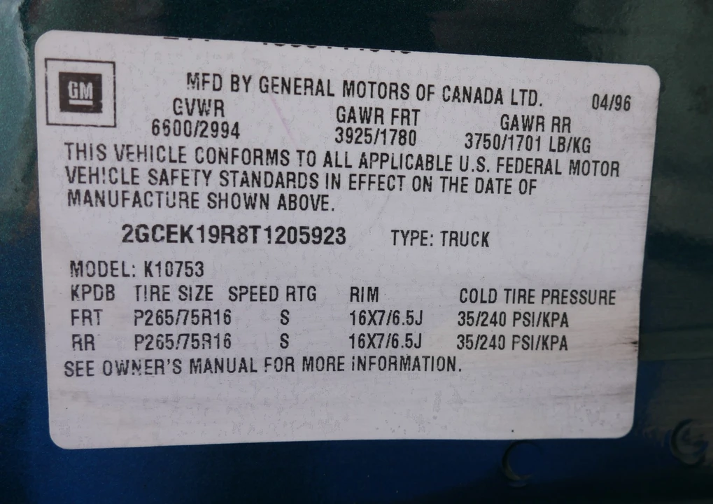 1996 Chevrolet C/K 4th Gen - Image 13 of 31