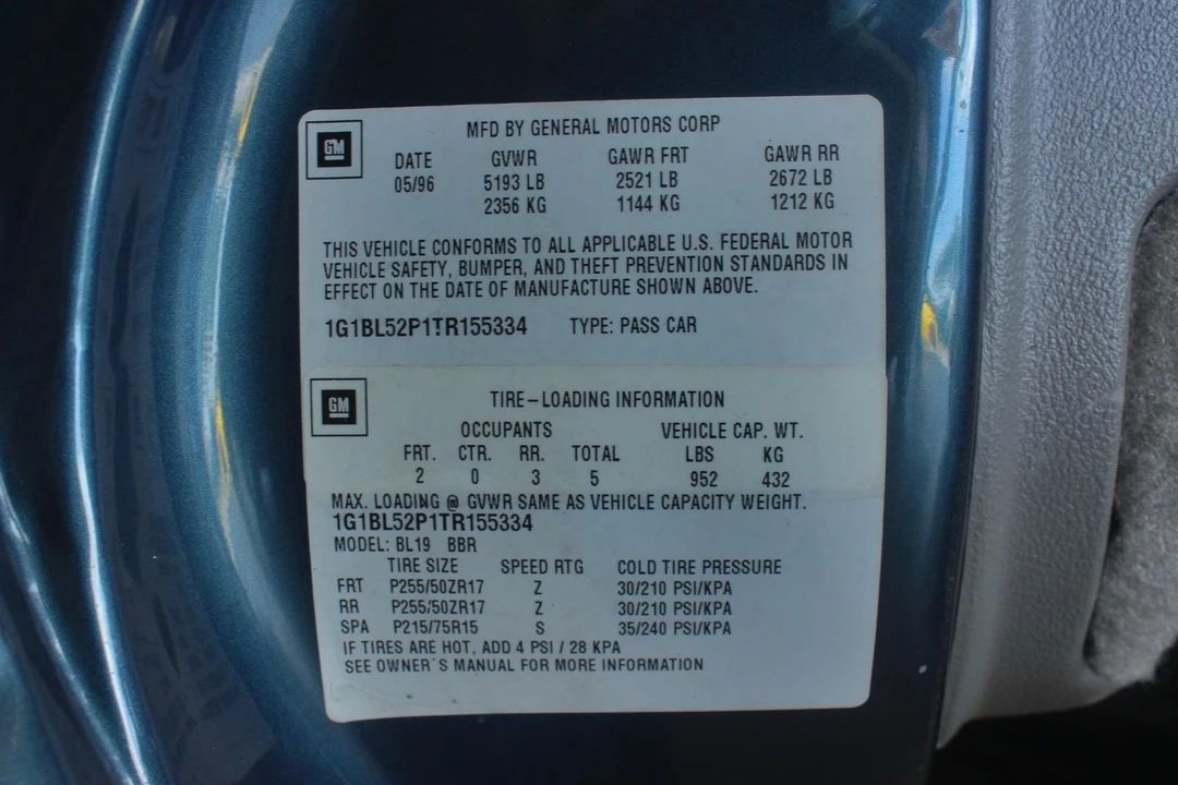 1996 Chevrolet Impala 7th Gen - Image 23 of 31