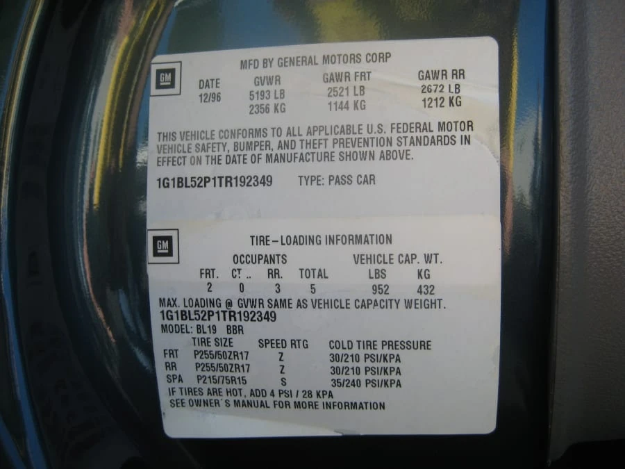1996 Chevrolet Impala 7th Gen - Image 6 of 10