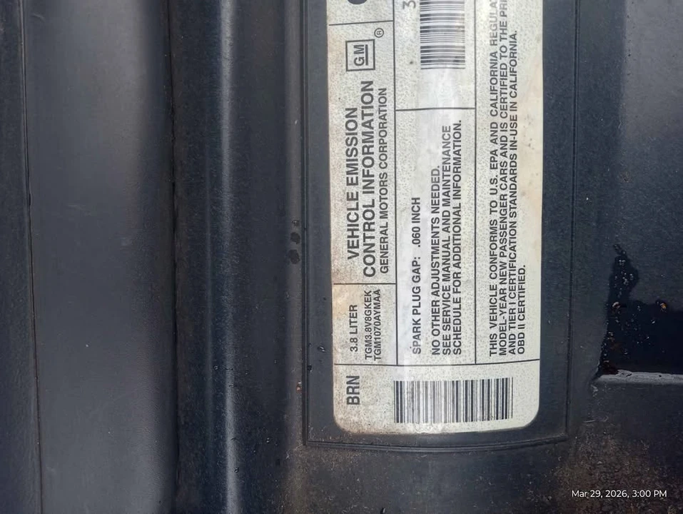 1996 Chevrolet Camaro 4th Gen - Image 6 of 9
