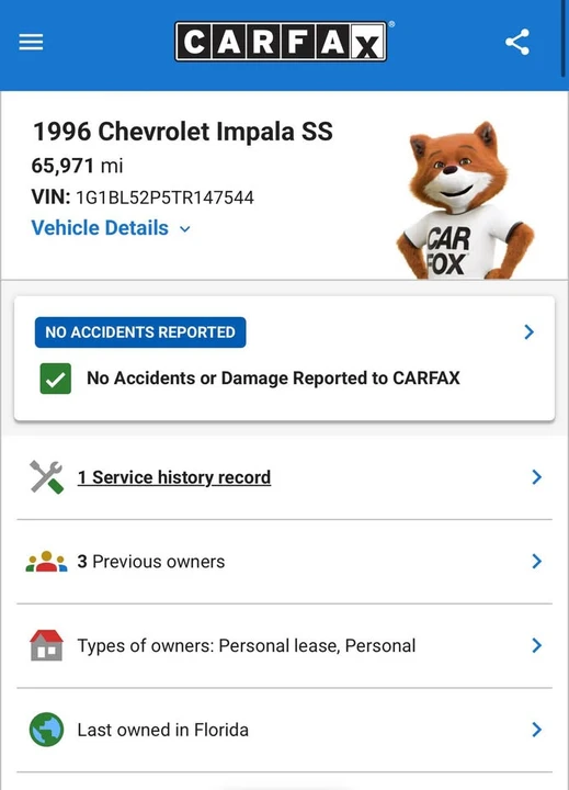 1996 Chevrolet Impala 7th Gen - Image 20 of 20