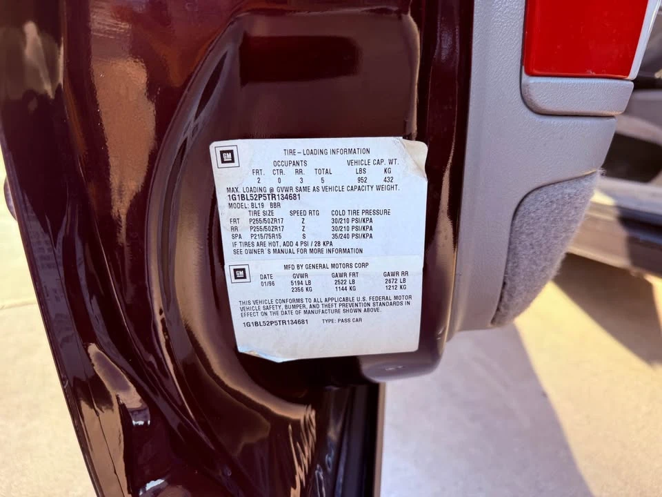 1996 Chevrolet Impala 8th Gen - Image 11 of 20