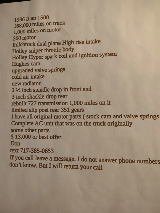 1996 Dodge Ram 2nd Gen - Image 10 of 10
