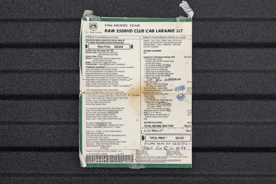 1996 Dodge Ram 2nd Gen - Image 13 of 16