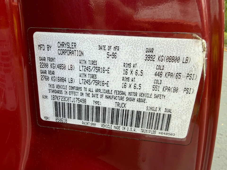 1996 Dodge Ram 2nd Gen - Image 10 of 18