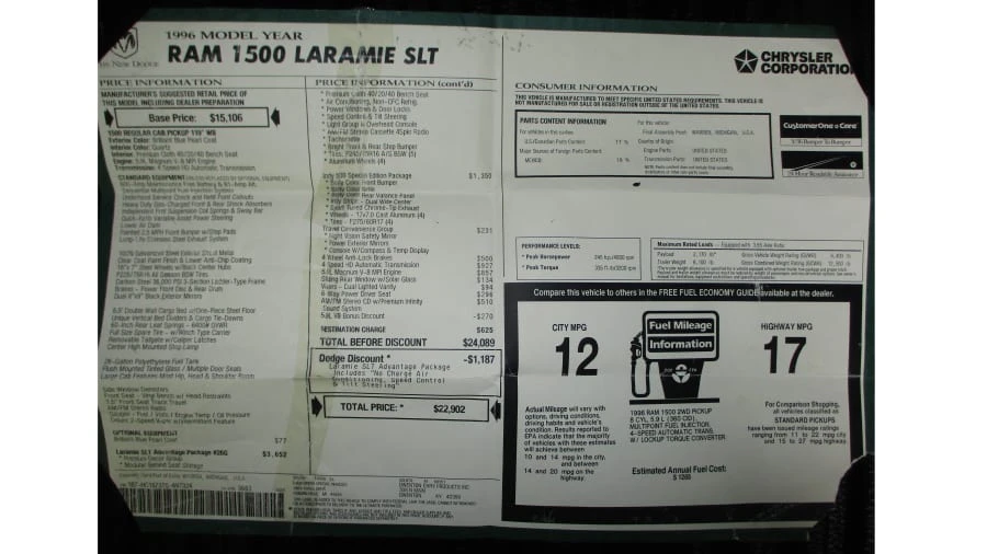 1996 Dodge Ram 2nd Gen - Image 31 of 31