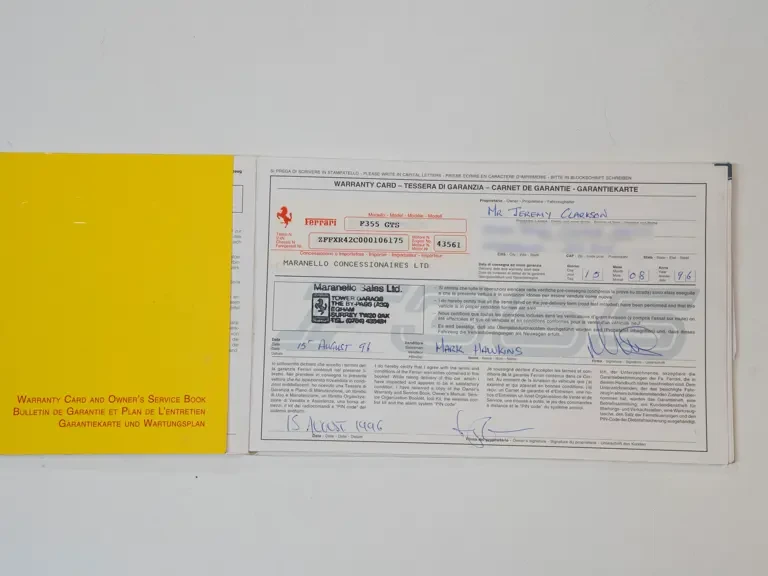 1996 Ferrari F355 GTS - Image 13 of 31