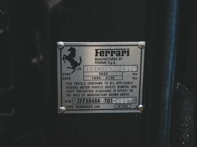 1996 Ferrari F355 Spider - Image 31 of 31