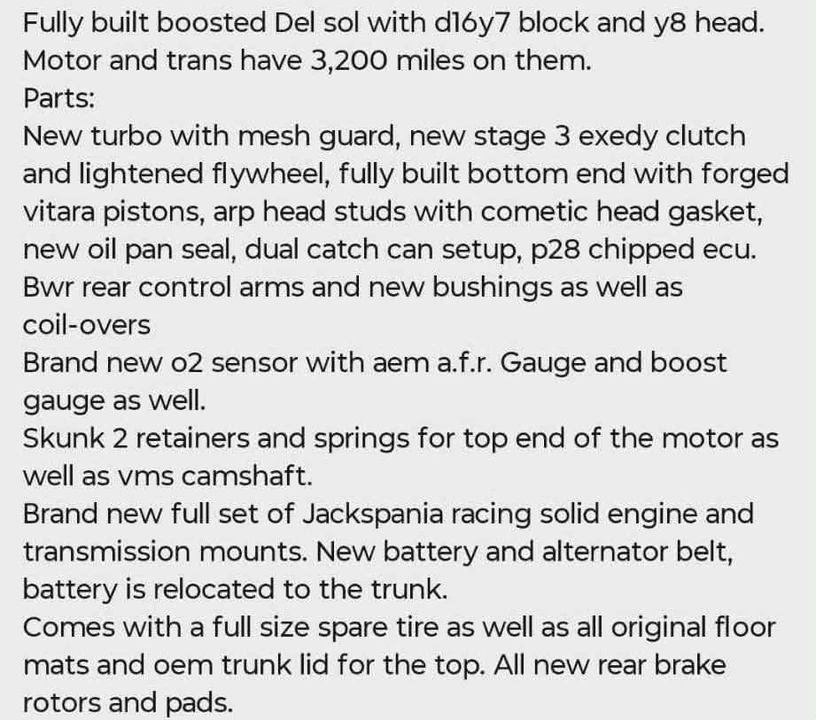 1996 Honda Del Sol - Image 9 of 9