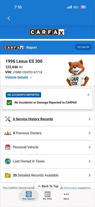 1996 Lexus ES 2nd Gen - Image 6 of 13