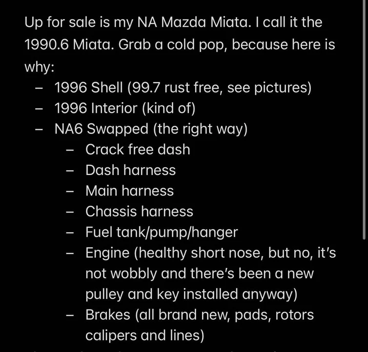 1996 Mazda NA MX-5 Miata - Image 5 of 14