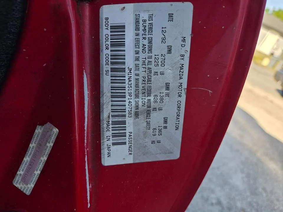 1996 Mazda NA MX-5 Miata - Image 6 of 7