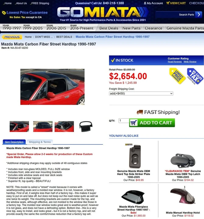 1996 Mazda NA MX-5 Miata - Image 6 of 13