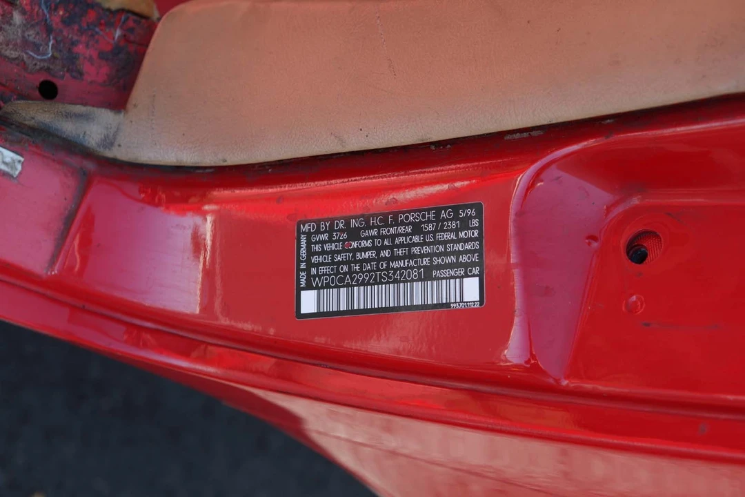 1996 Porsche 993 Carrera - Image 12 of 17