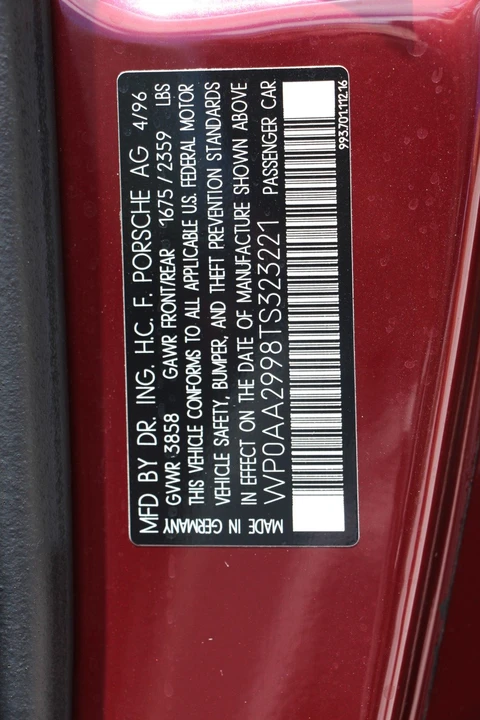 1996 Porsche 993 Carrera 4S - Image 24 of 31