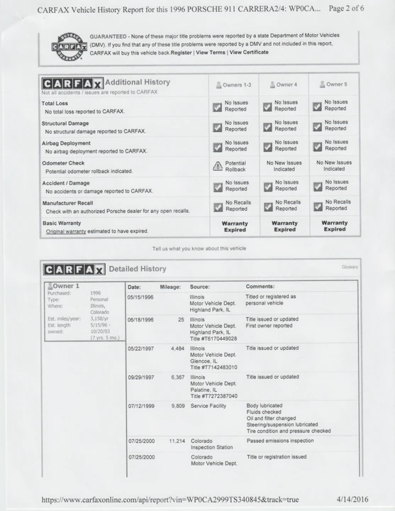 1996 Porsche 993 Carrera - Image 15 of 18