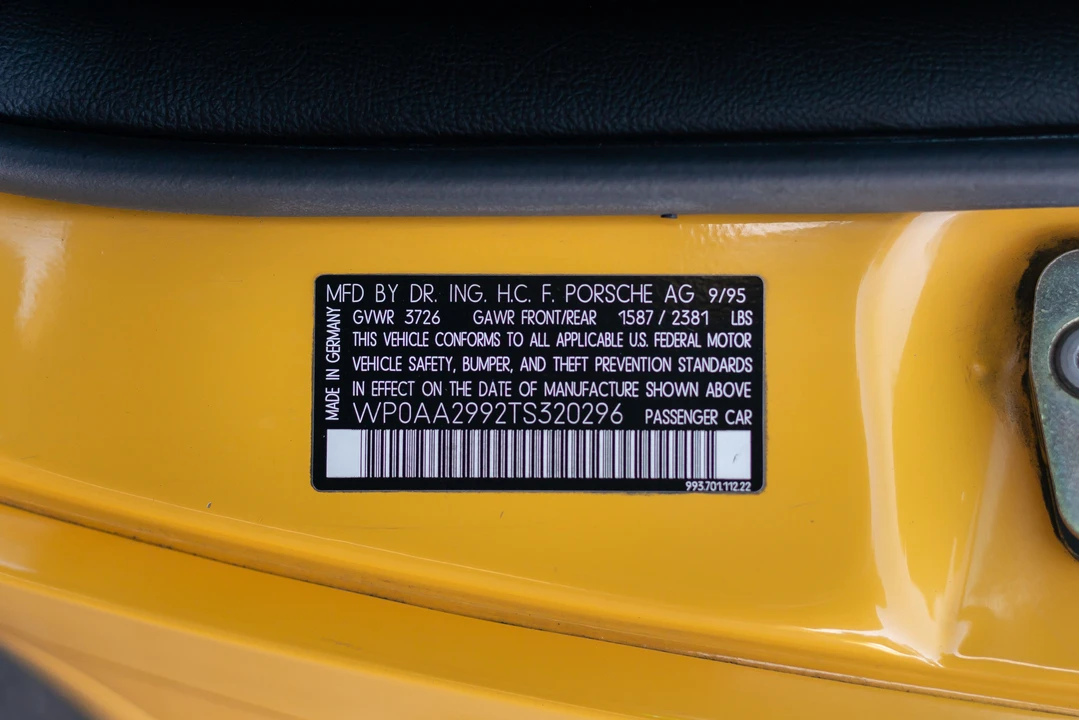 1996 Porsche 993 Carrera - Image 24 of 31