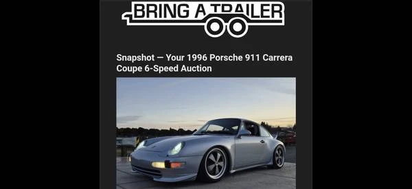 1996 Porsche 993 Carrera - Image 7 of 7