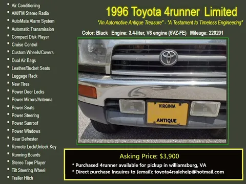 1996 Toyota 4Runner Limited