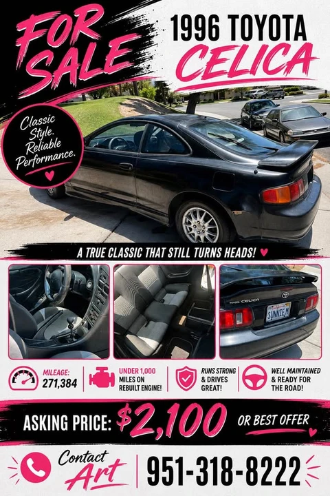 1996 Toyota Celica 6th Gen - Image 2 of 9