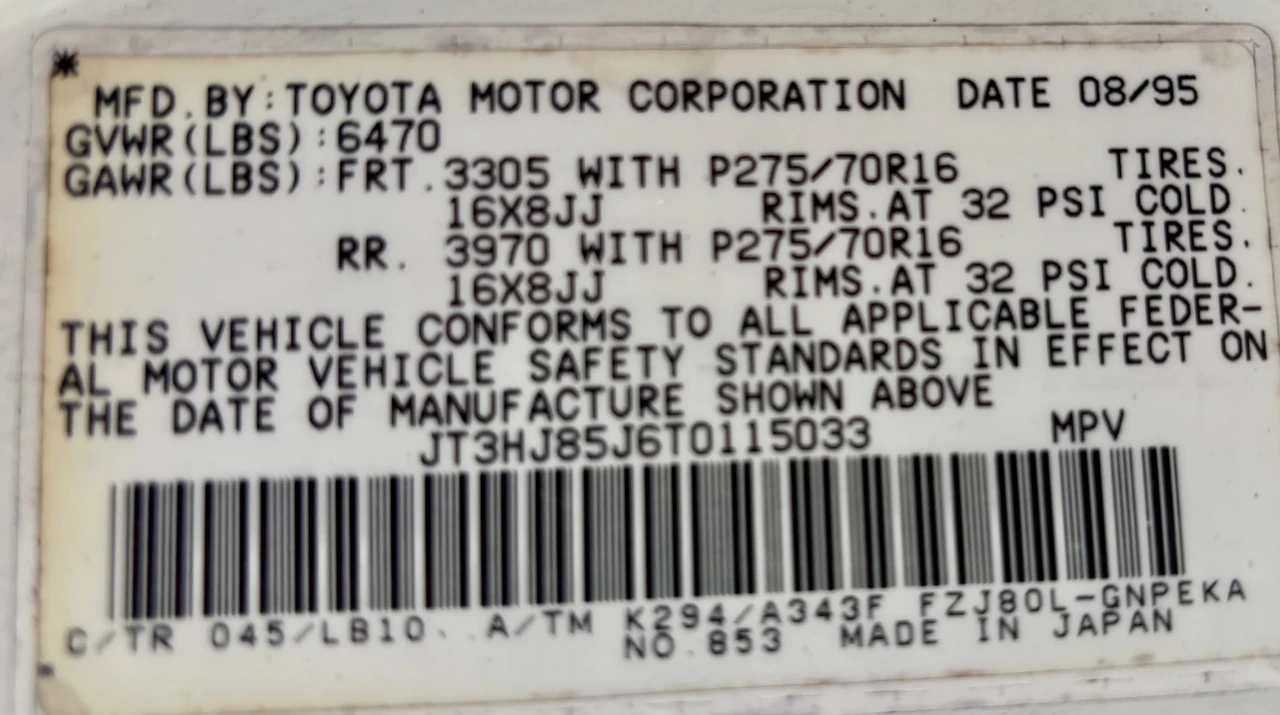 1996 Toyota J70 Land Cruiser - Image 18 of 30