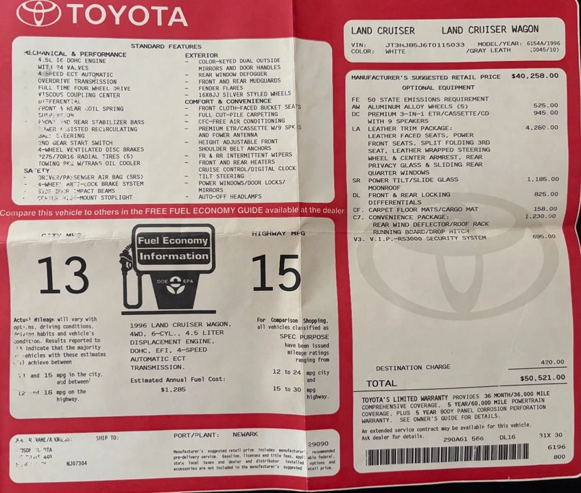 1996 Toyota J70 Land Cruiser - Image 17 of 30